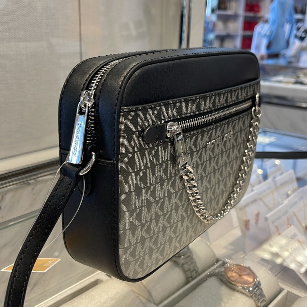 MICHAEL KORS Jet Set Lg Ombré Signature Logo EW Crossbody Body East West 
Black - Picture 14 of 16